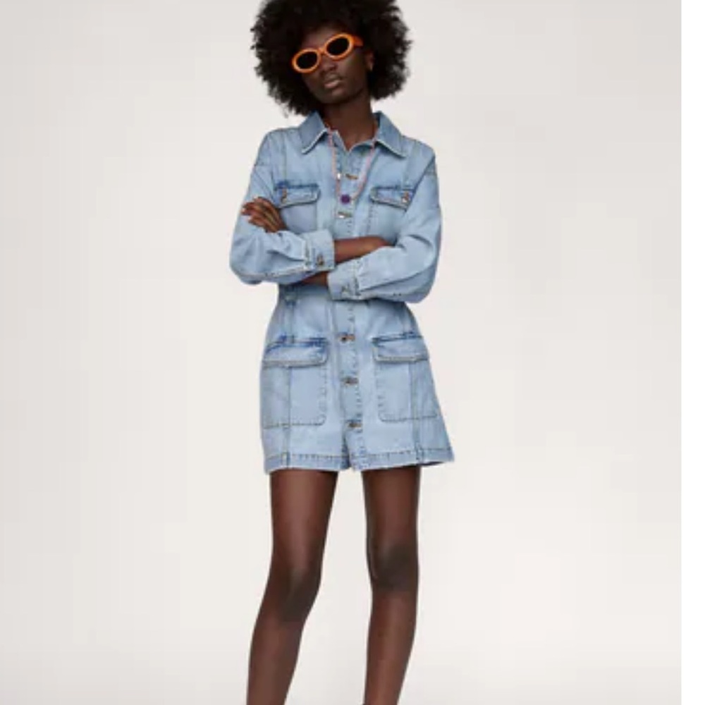 Zara Belted Denim Dress-NWT